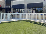 Zippity Outdoor Products Davidson Hinged Portable Event 3-ft H x 5.5-ft W White Vinyl Flat-top Fence Panel No Dig (Unassembled)