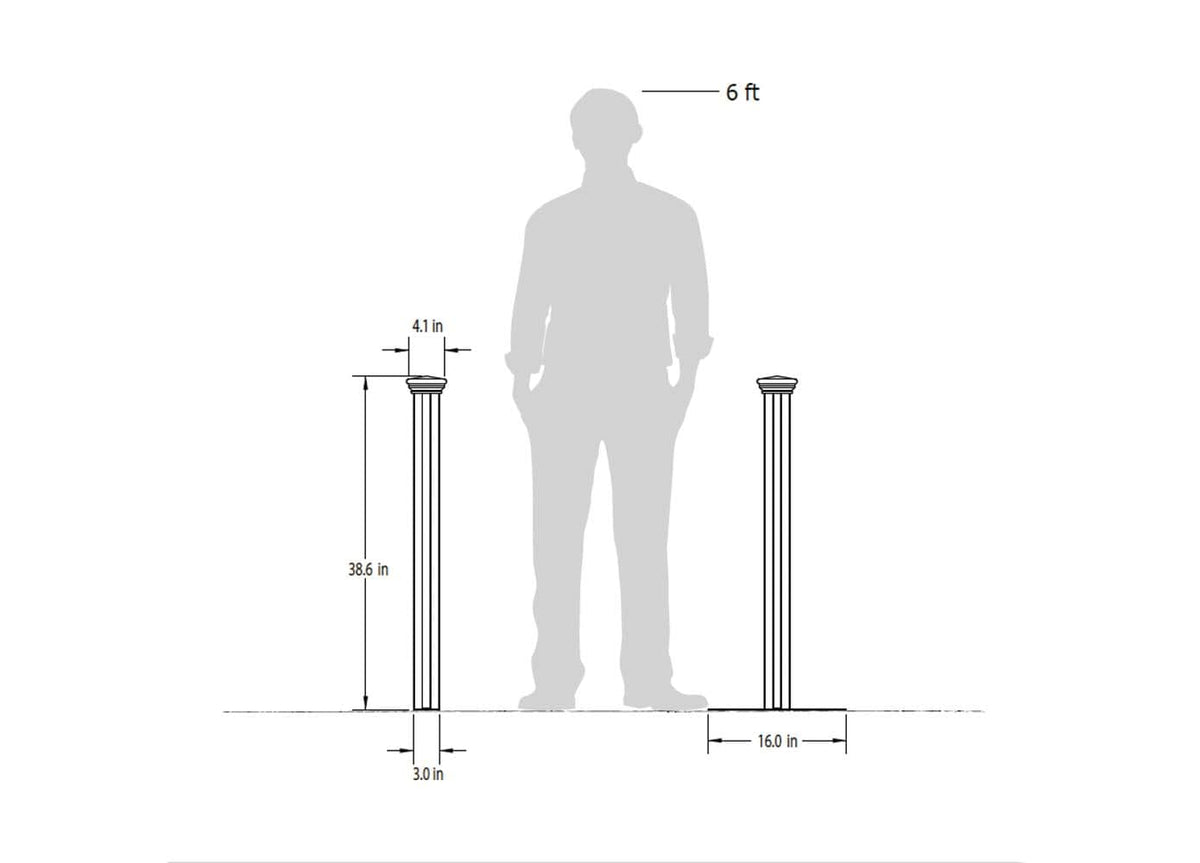 Zippity Outdoor Products Davidson Hinged Portable Event 3-ft H x 5.5-ft W White Vinyl Flat-top Fence Panel No Dig (Unassembled)