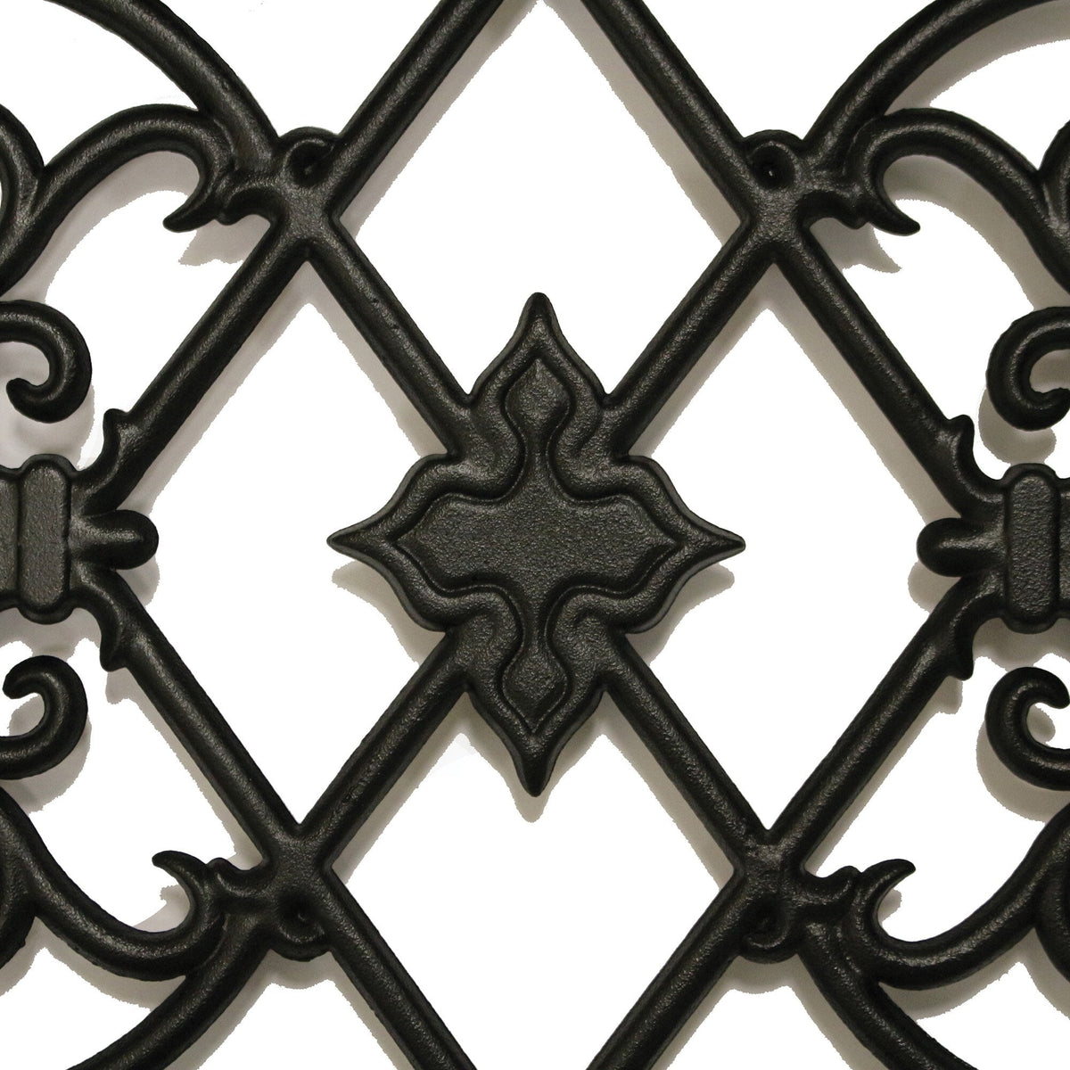 Nuvo Iron 17-in Black Powder Coated Satin Cast Aluminum Gate Insert For Wood Fence