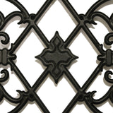 Nuvo Iron 17-in Black Powder Coated Satin Cast Aluminum Gate Insert For Wood Fence