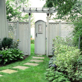 Nuvo Iron 17-in Black Powder Coated Satin Cast Aluminum Gate Insert For Wood Fence