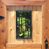Nuvo Iron 17-in Black Powder Coated Satin Cast Aluminum Gate Insert For Wood Fence