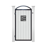 Nuvo Iron 11-in Black Powder Coated Satin Cast Aluminum Gate Insert For Wood Fence