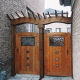 Nuvo Iron 24-in Black Powder Coated Satin Cast Aluminum Gate Insert For Wood Fence