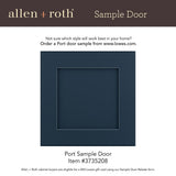 allen + roth Port 18-in W x 36.125-in H x 12-in D Navy Wall Fully Assembled Cabinet (Flat Panel Shaker Door Style)