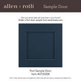 allen + roth Port 33-in W x 84-in H x 24-in D Navy 1-Drawer Base Fully Assembled Cabinet (Flat Panel Shaker Style)