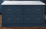 allen + roth Port 36-in W x 34.5-in H x 24-in D Navy 2-Drawer Base Fully Assembled Cabinet (Flat Panel Style)