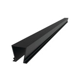 Freedom Alloy Mixed Material 28-in Black Vinyl Step Groove Cover For Metal Fence