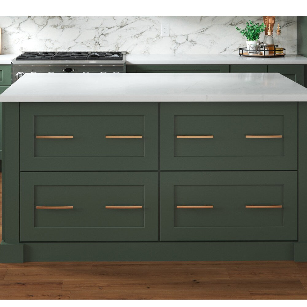 allen + roth Galway 30-in W x 34.5-in H x 24-in D Sage 2-Drawer Base Fully Assembled Cabinet (Flat Panel Style)