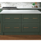 allen + roth Galway 30-in W x 34.5-in H x 24-in D Sage 2-Drawer Base Fully Assembled Cabinet (Flat Panel Style)