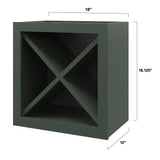 allen + roth Galway 18-in W x 18-in H x 12-in D Sage Open Cube Organizer Wall Fully Assembled Cabinet (Flat Panel Style)