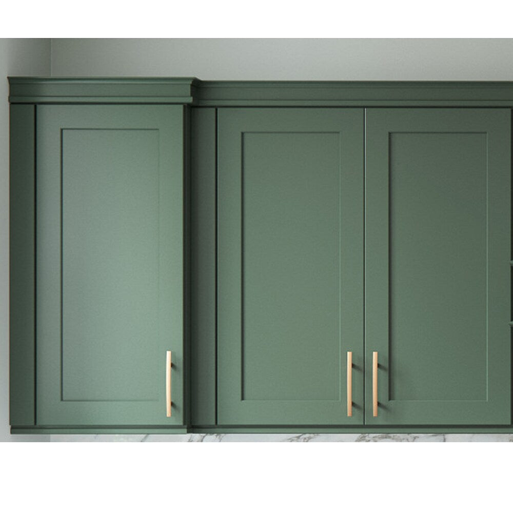 allen + roth Galway 36-in W x 24.5-in H x 12-in D Sage Wall Fully Assembled Cabinet (Flat Panel Shaker Door Style)