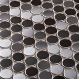 Apollo Tile Metal 11-in x 11-in Polished Metal Hexagon Floor and Wall Tile (4.75-sq. ft/ Carton)