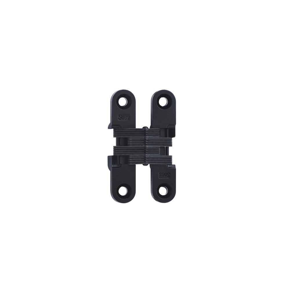 1/2 in. 2-3/8 in. Black E-Coat Invisible Hinge - Super Arbor