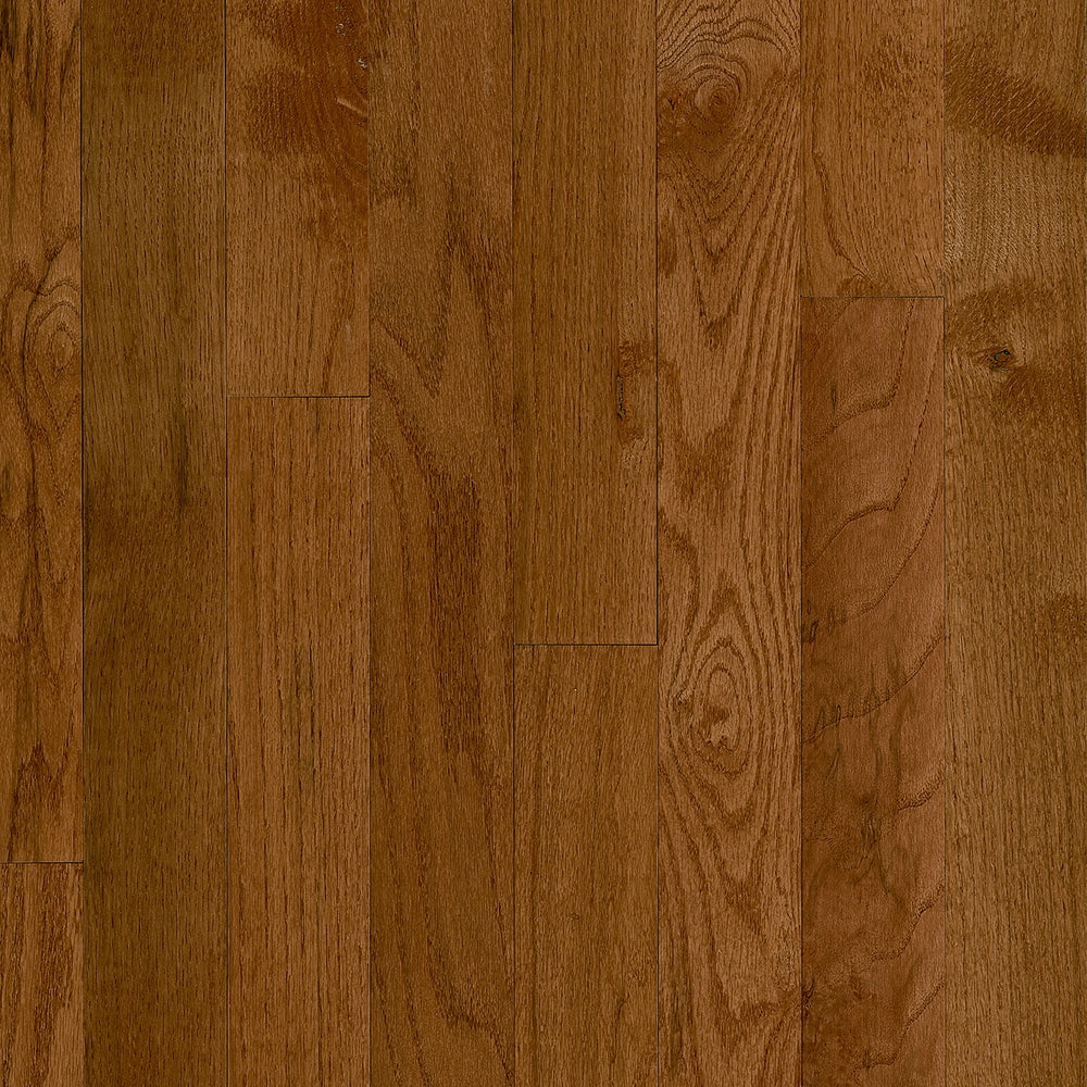 Bruce Frisco Gunstock Oak 3-1/4-in W x 3/4-in T x 84-in Smooth/Traditional Solid Hardwood Flooring (22-sq ft / Carton)