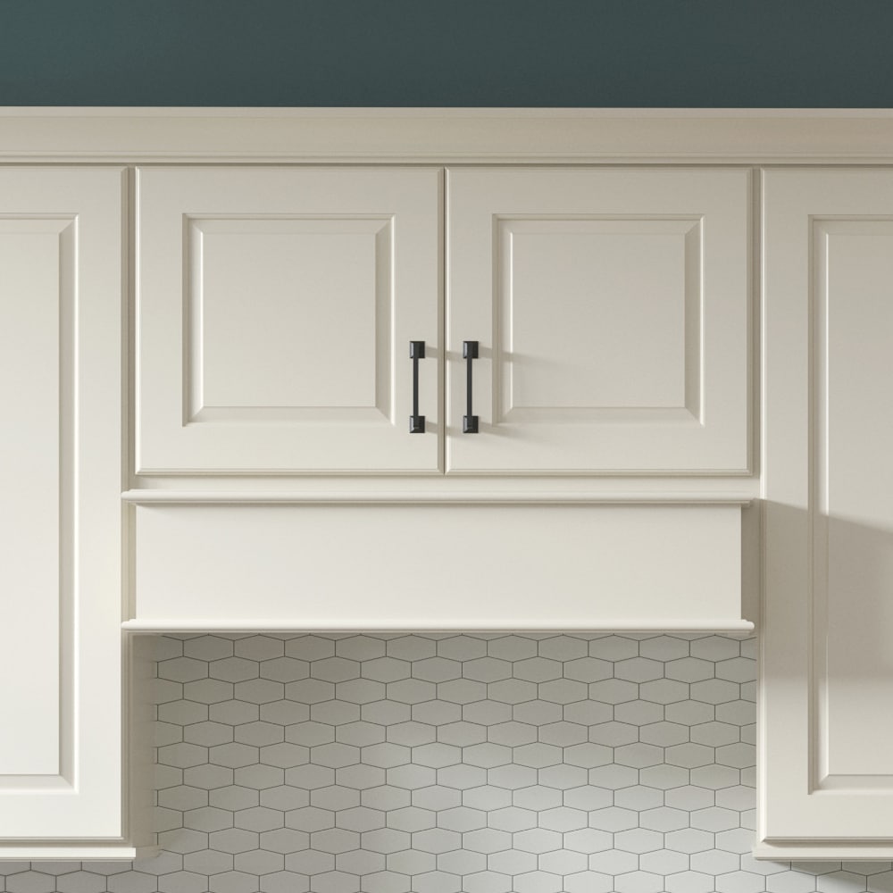 allen + roth Pattingham 33-in W x 18.125-in H x 12-in D Harbor Wall Fully Assembled Cabinet (Raised Panel Square Door Style)