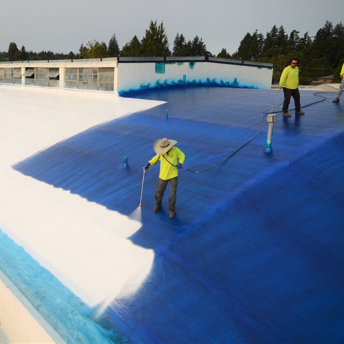 AMES Maximum Stretch 5-Gallon White Elastomeric Reflective Roof Coating & Sealant, 1-Year Limited Warranty