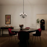 Kichler Kennewick 5-Light Black Traditional Bare Bulb Chandelier
