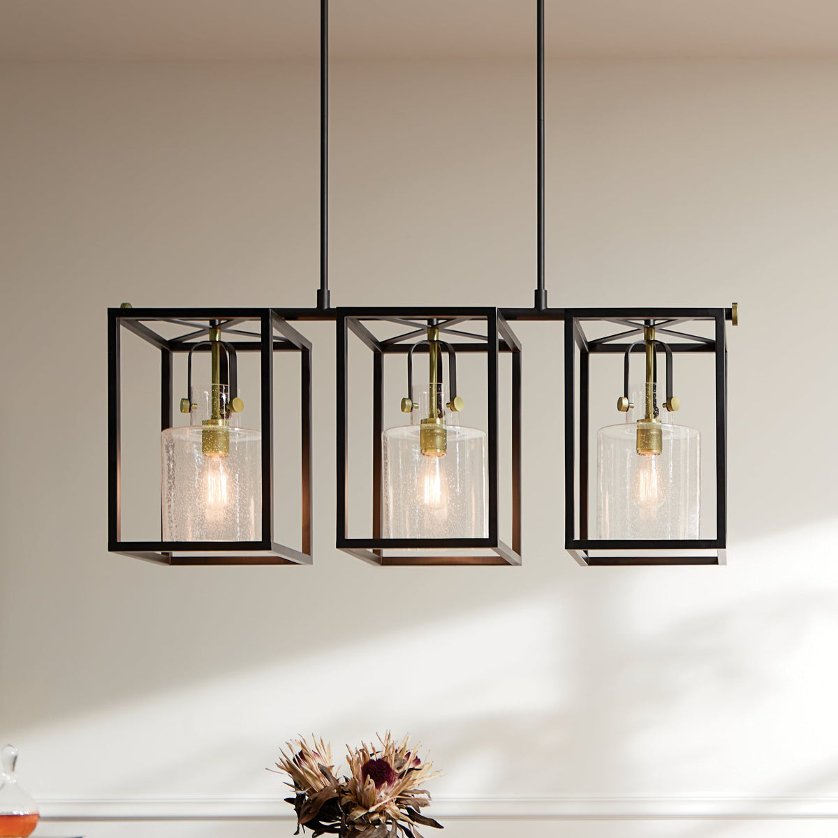 Kichler Kitner 3-Light Industrial Chandelier