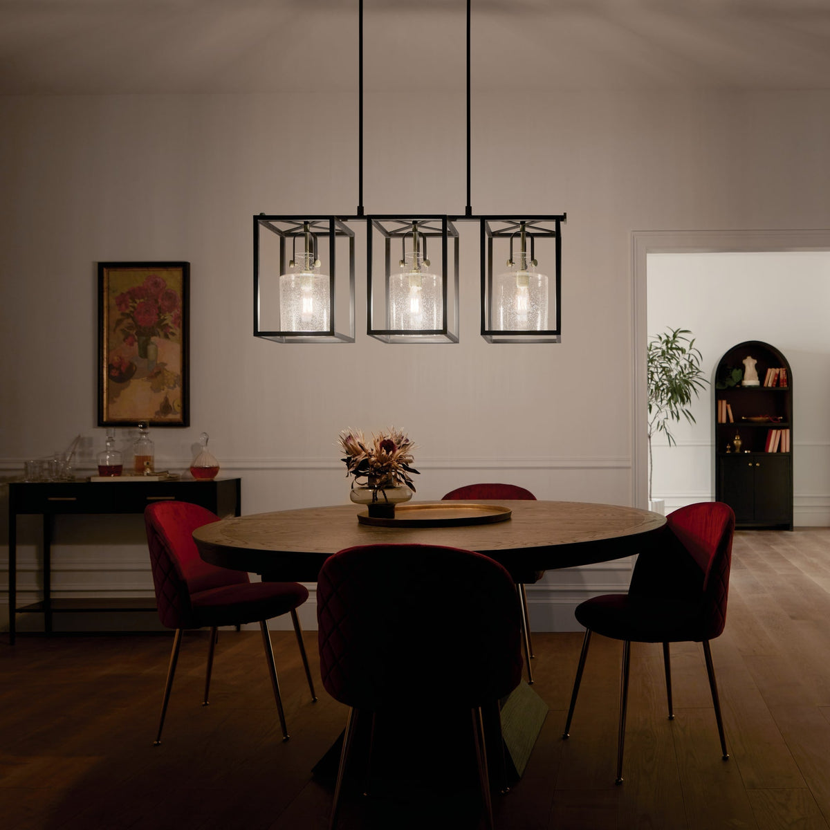 Kichler Kitner 3-Light Industrial Chandelier
