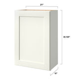 allen + roth Aveley 21-in W x 30.125-in H x 12-in D Linen Wall Fully Assembled Cabinet (Flat Panel Shaker Door Style)
