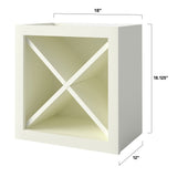 allen + roth Aveley 18-in W x 18-in H x 12-in D Linen Open Cube Organizer Wall Fully Assembled Cabinet (Flat Panel Style)