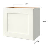 allen + roth Aveley 21-in W x 18.125-in H x 12-in D Linen Wall Fully Assembled Cabinet (Flat Panel Shaker Door Style)