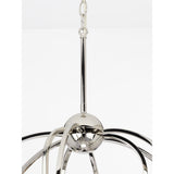 Progress Lighting Seneca 9-Light Polished Nickel Farmhouse Chandelier