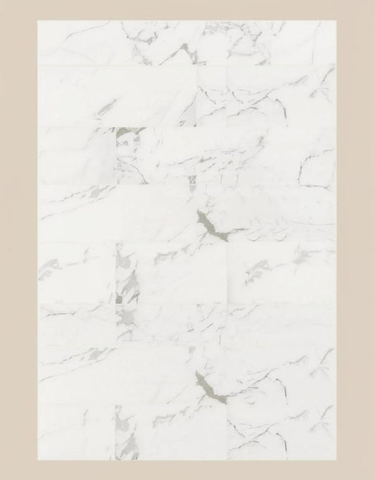 Home Decorators Collection Carrara Polished Porcelain Tile - 12x24