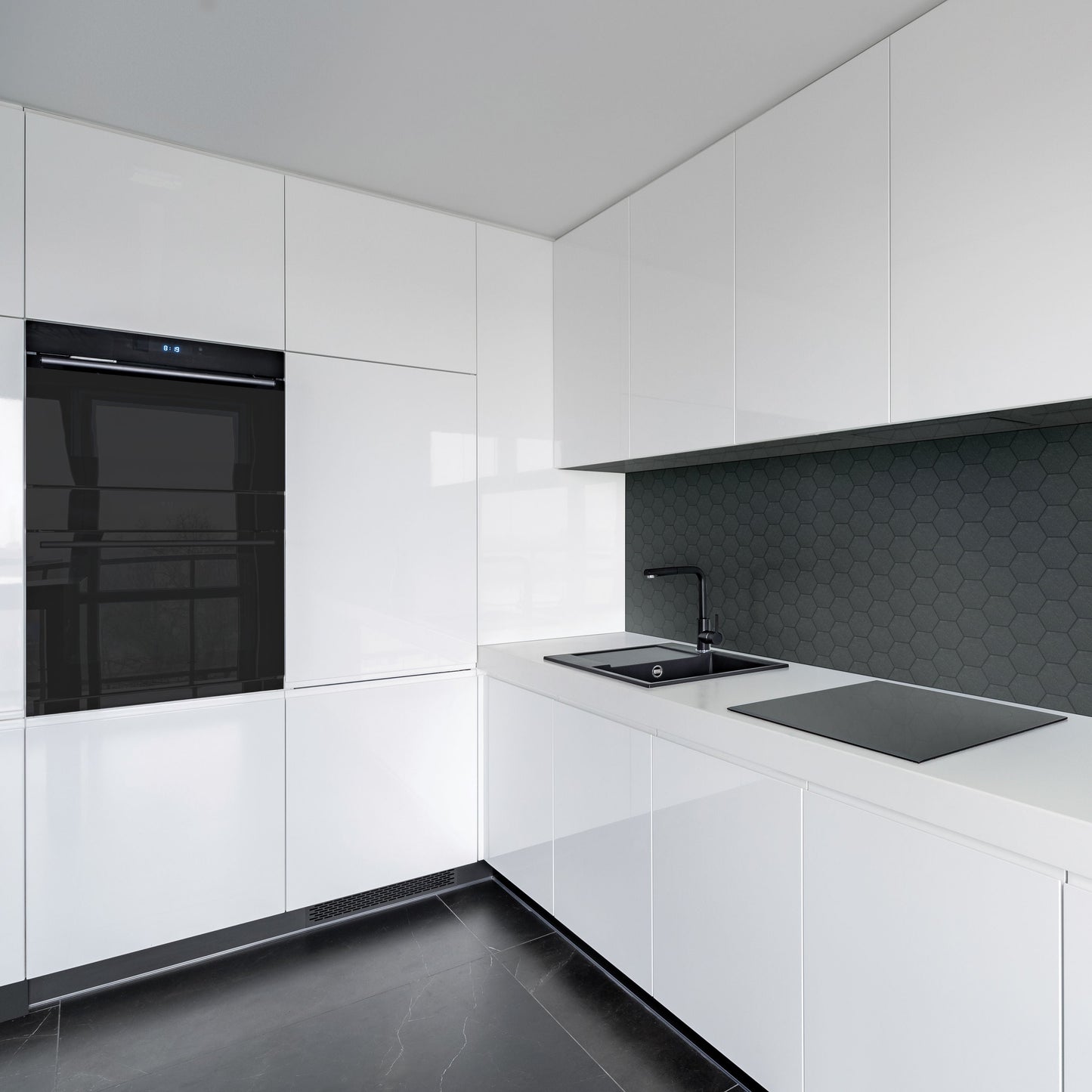 Satori Carbon 11-in x 12-in Matte Porcelain Hexagon Mosaic Floor and Wall Tile (0.9-sq. ft/ Piece)