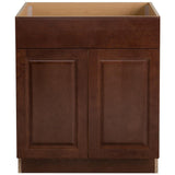 Benton Assembled 30x34.5x24 in. Sink Base Cabinet with False Drawer Front in White - Super Arbor