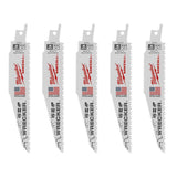 9 in. 7/11 Teeth per in. WRECKER Demolition Mutli-Material Cutting SAWZALL Reciprocating Saw Blades (5 Pack) - Super Arbor