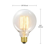 Globe Electric 60-Watt Incandescent G30 E26 Vintage Edison Vanity Tungsten Filament Light Bulb - Antique Edison