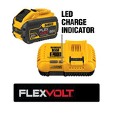 FLEXVOLT 20-Volt/60-Volt MAX Lithium-Ion 12.0 Ah Battery Pack and 20-Volt MAX Li-Ion Fan Cooled Fast Battery Charger - Super Arbor