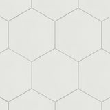 Merola Tile Textile Hex White 8-5/8 in. x 9-7/8 in. Porcelain Floor and Wall Tile (11.56 sq. ft. / case)