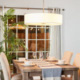 Kichler 5-Light Brushed Nickel Modern/Contemporary Etched Glass Drum Medium Hanging Pendant Light