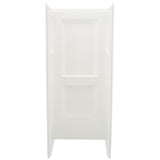 Durawall 32 in. x 32 in. x 73-1/4 in. 3-Piece Direct-to-Stud Alcove Shower Wall Set in White - Super Arbor