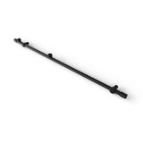 48 in. - 52 in. x 78 in. Frameless Sliding Shower Door in Matte Black with Handle - Super Arbor