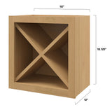 allen + roth Innsbrook 18-in W x 18-in H x 12-in D Rye Open Cube Organizer Wall Fully Assembled Cabinet (Flat Panel Style)