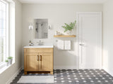 allen + roth Innsbrook 21-in W x 34.5-in H x 24-in D Rye 1-Drawer Base Fully Assembled Cabinet (Flat Panel Shaker Style)