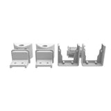 Freedom 7.52-in x 3.14-in VersaRail White Aluminum Angle Adapter