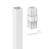 Freedom 2.5-in x 2.5-in x 6-ft White Aluminum Deck Post Extension