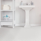 FloorPops White 12-in x 12-in Water Resistant Peel and Stick Vinyl Tile Flooring (20-sq ft)