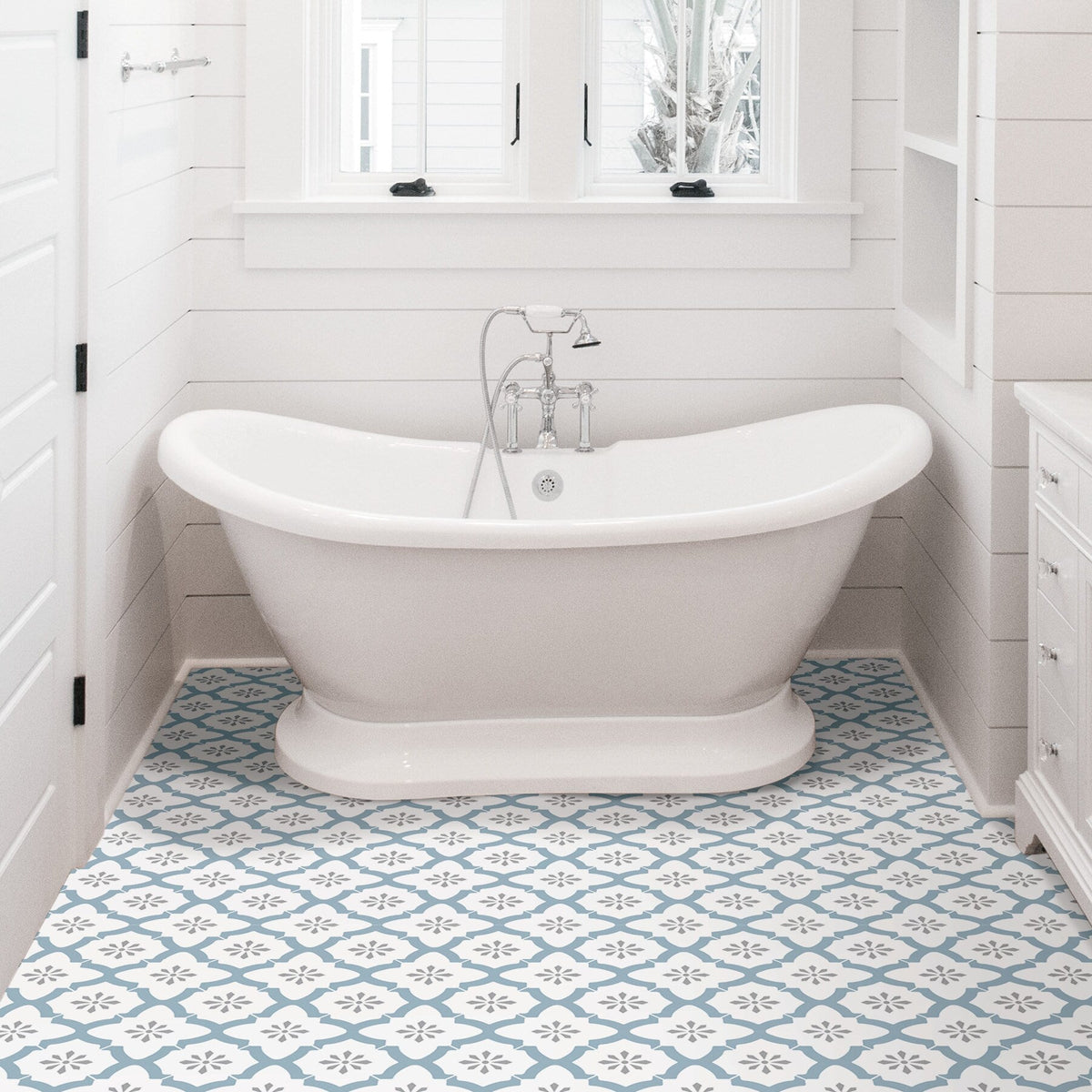 FloorPops 20-Piece 12-in x 12-in Multicolor Peel and Stick Vinyl Tile
