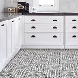 FloorPops Noleby 20-Piece 12-in x 12-in Black Peel-and-Stick Vinyl Floor Tile