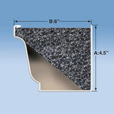 Pro 4 ft. Foam Filter Plastic Gutter Guard for 6 in. K-Style (24-Pack) - Super Arbor