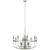 Kichler Capitol Hill 12-Light Brushed Nickel Traditional Chandelier