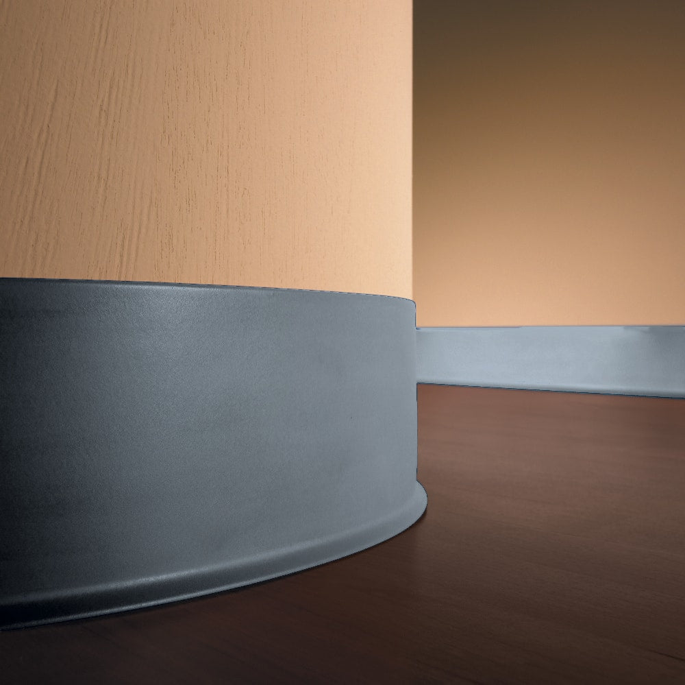 Flexco Medium Gray 0.08-in T x 4-in W x 1440-in L Vinyl Wall Base