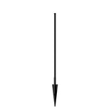 YARDLINK Vista 5-ft H x 2-in W Black Steel Decorative Metal Flat-top No Dig Decorative Universal Fence Post
