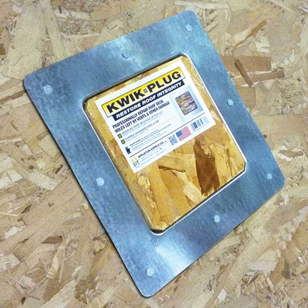 Air Vent KwikPlug 1-oz Fibered Waterproof Roof Sealant Patch, 12-in x 12-in Flange